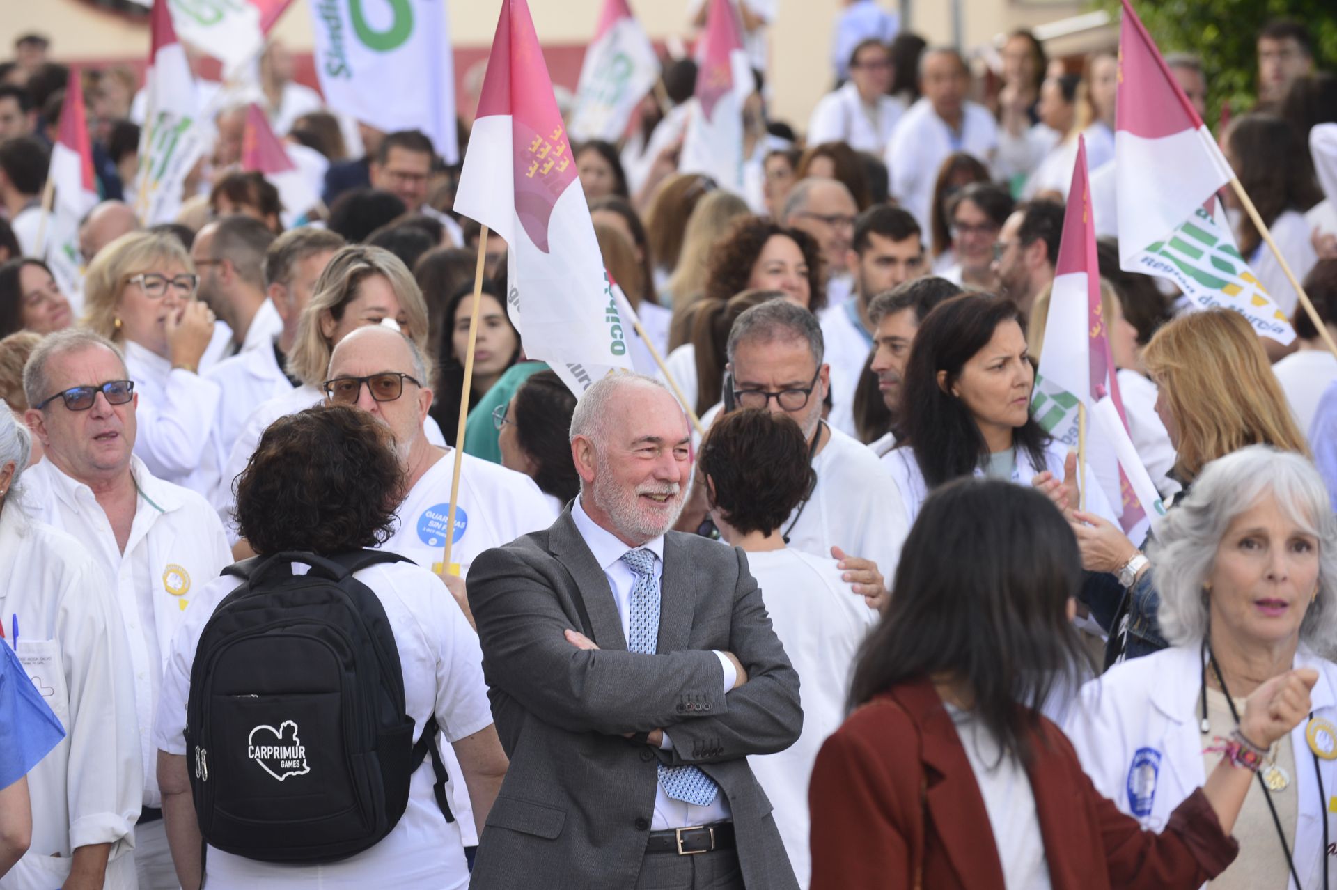 En imágenes, huelga nacional de médicos en la Región de Murcia