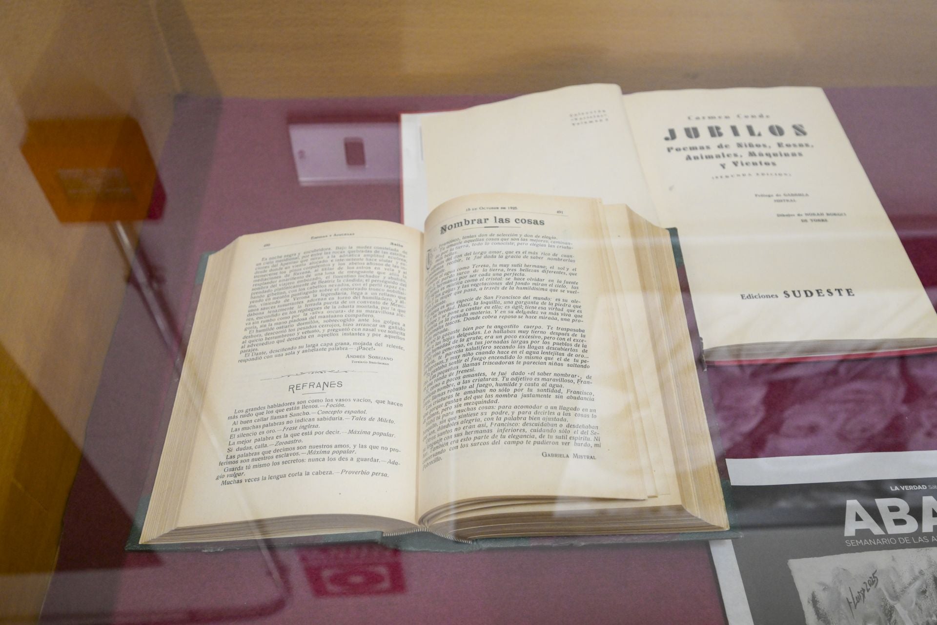 La exposición del Archivo de Murcia dedicada a cuatro escritores que fueron portada de Ababol, en imágenes