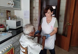 Acompañamiento de sus profesionales en domicilios a personas mayores