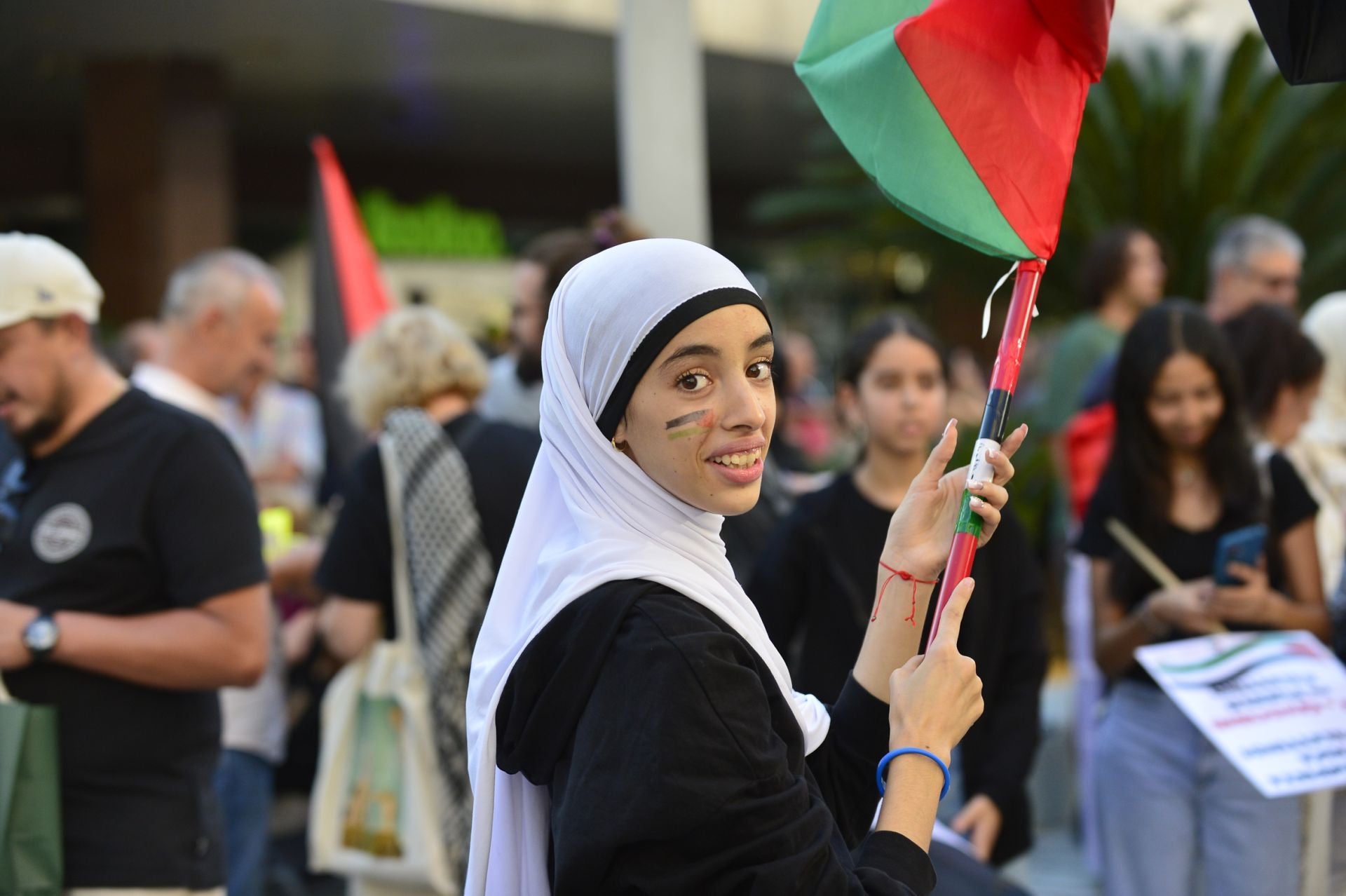 La masiva manifestación por Gaza en Murcia, en imágenes