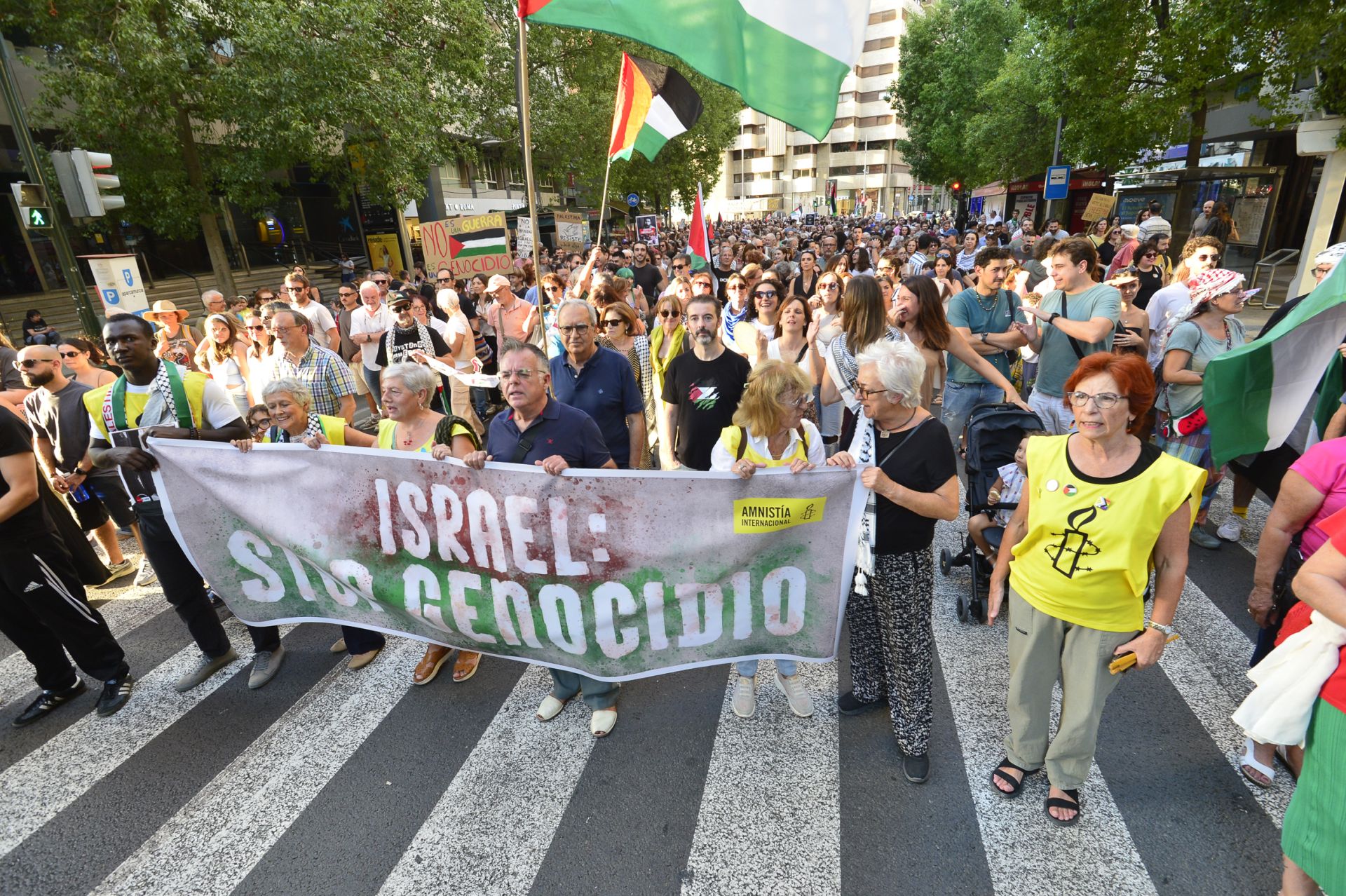 La masiva manifestación por Gaza en Murcia, en imágenes