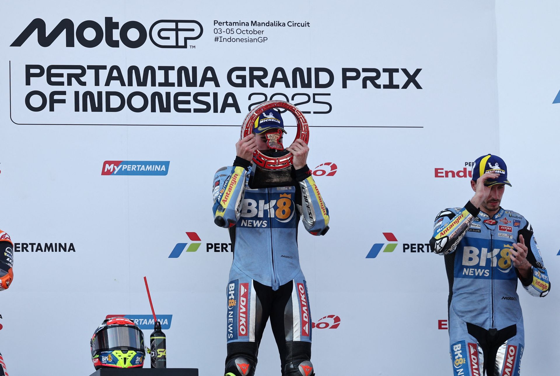 En imágenes, el histórico triunfo del murciano Fermín Aldeguer en Indonesia