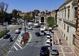 Uno de los proyectos de Conexión Oeste' es la peatonalización del tramo del Plano de San Francisco junto al Mercado de Verónicas.