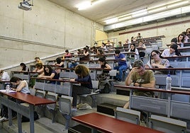 Opositores en el último proceso selectivo de Secundaria.