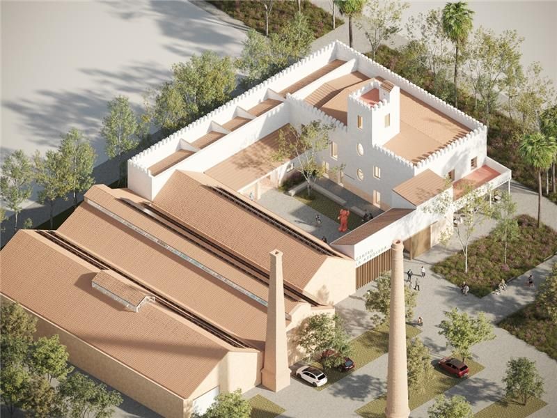 Recreación del proyecto de recuperación del Palacete de la Arboleda de Lorquí.