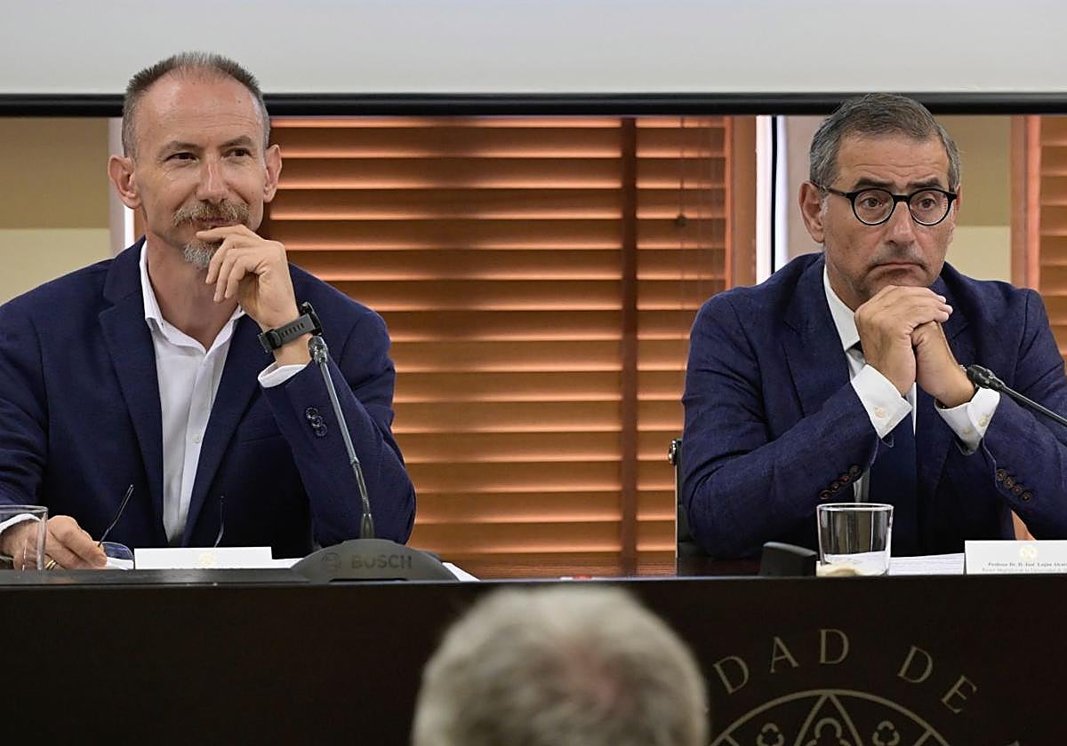 Mathieu Kessler y José Luján en una imange de archivo.