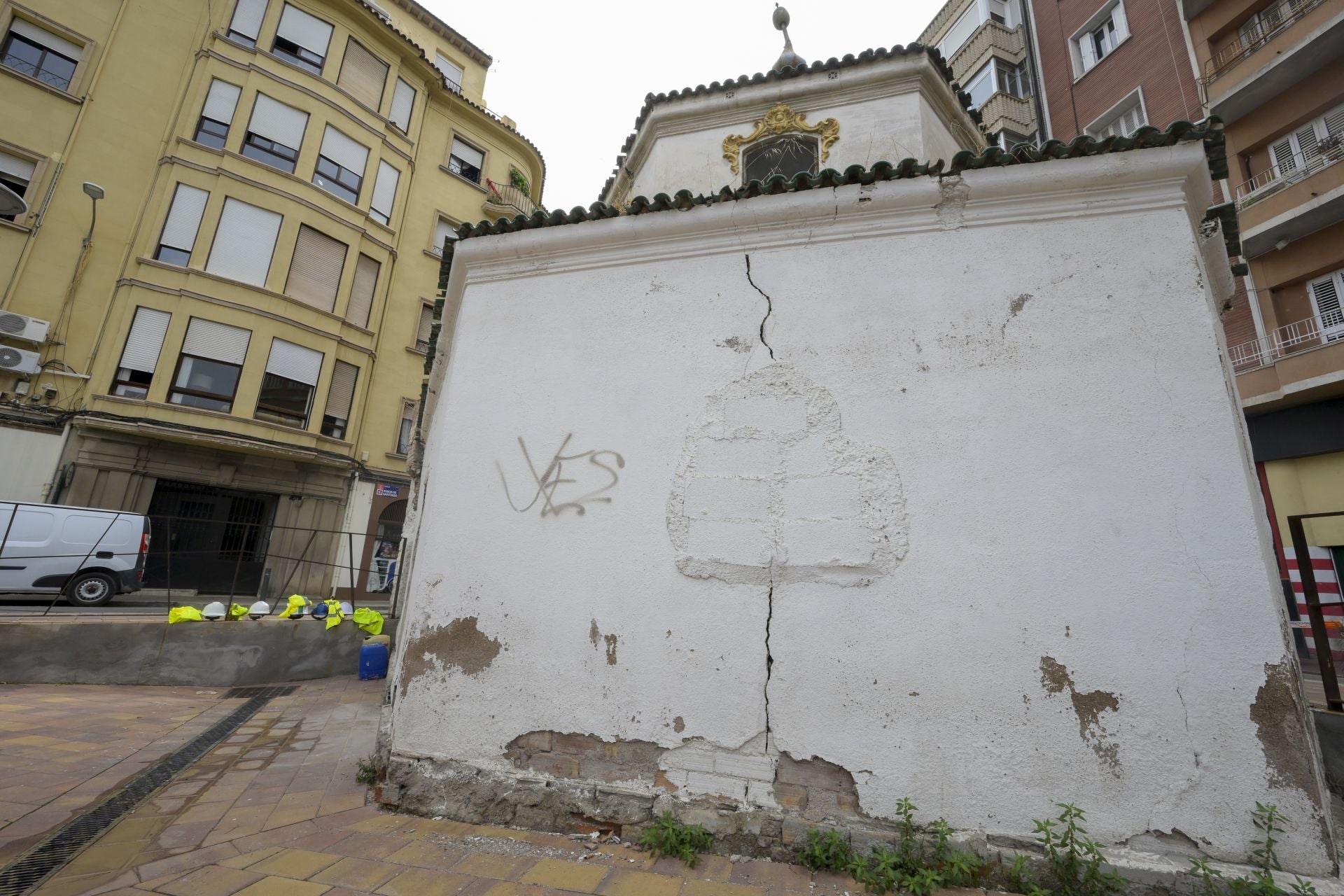 En imágenes, empiezan las obras de recuperación de la Ermita del Salitre de Murcia
