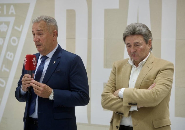 La paz imposible en el Real Murcia entre Felipe Moreno y Agustín Ramos