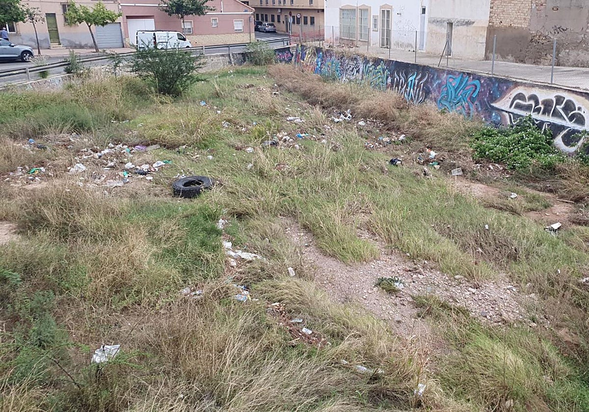 Imagen que presenta la rambla de Espinardo a su entrada a esta núcleo urbano.