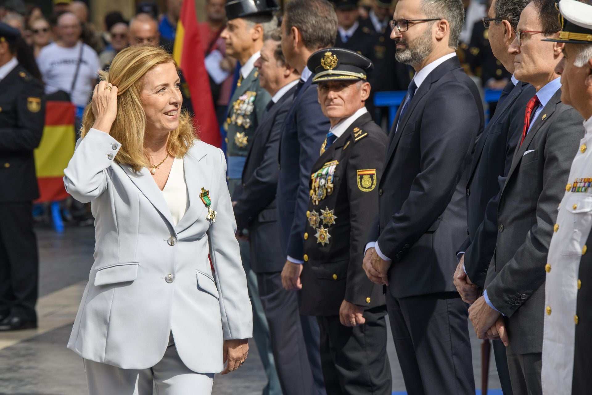 El acto por el Día de la Policía en Murcia, en imágenes