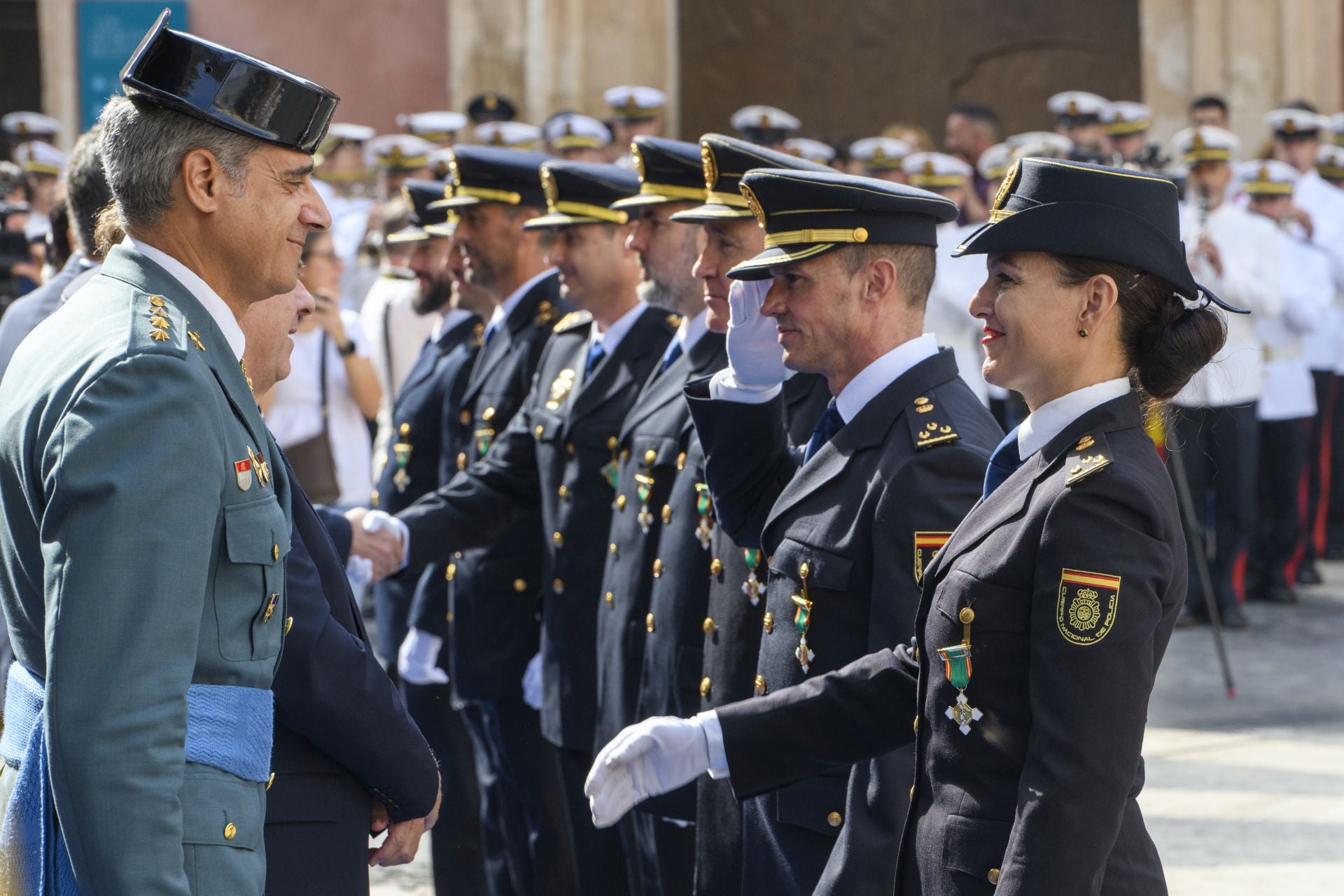 El acto por el Día de la Policía en Murcia, en imágenes