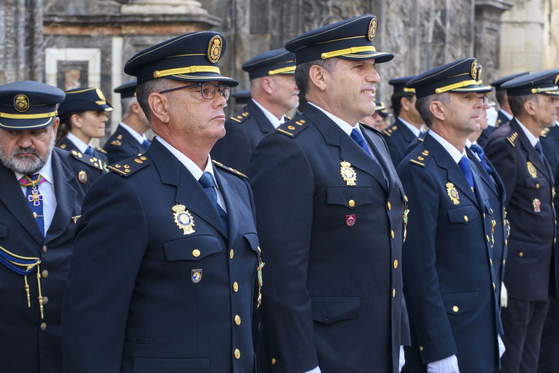 El acto por el Día de la Policía en Murcia, en imágenes