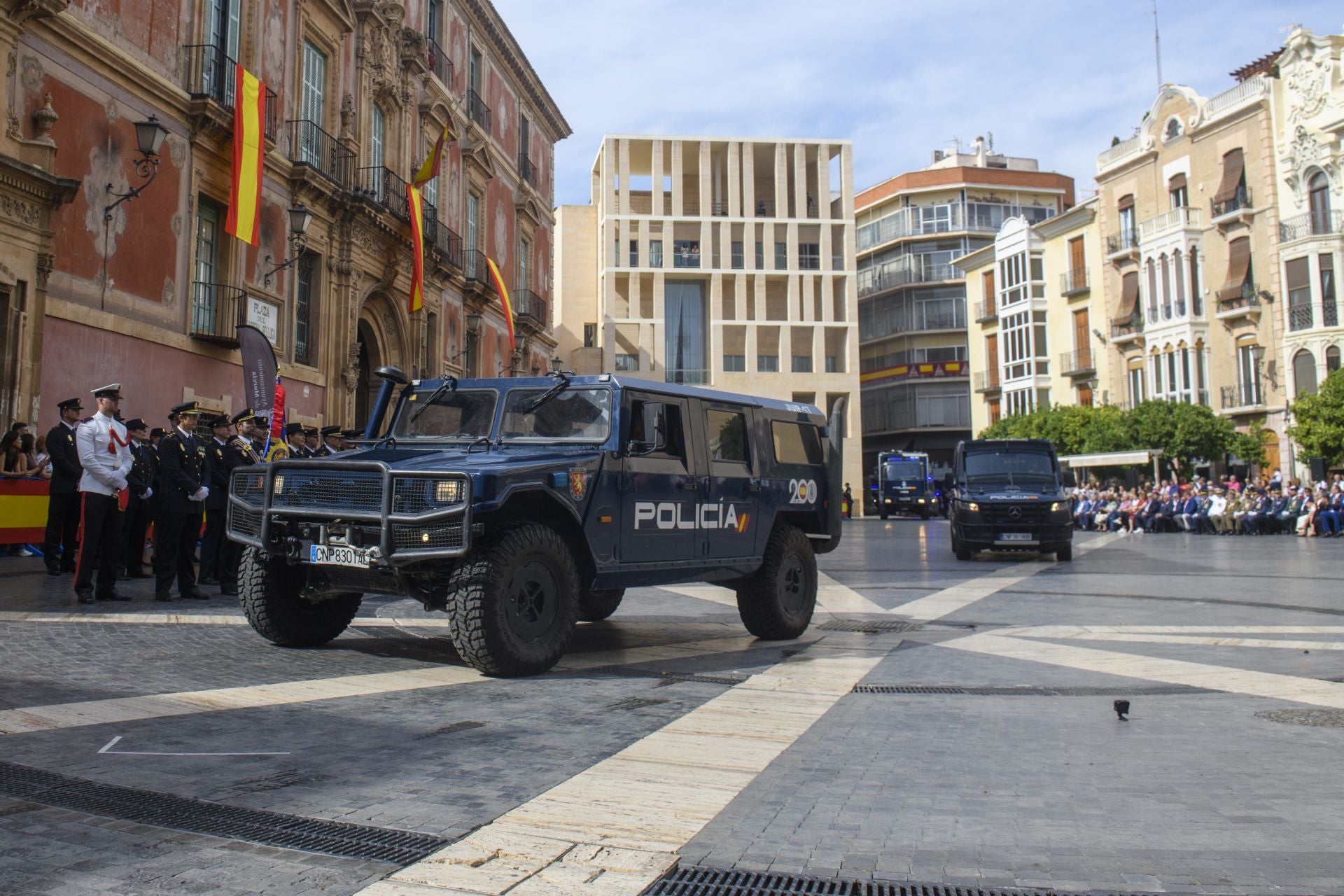 El acto por el Día de la Policía en Murcia, en imágenes