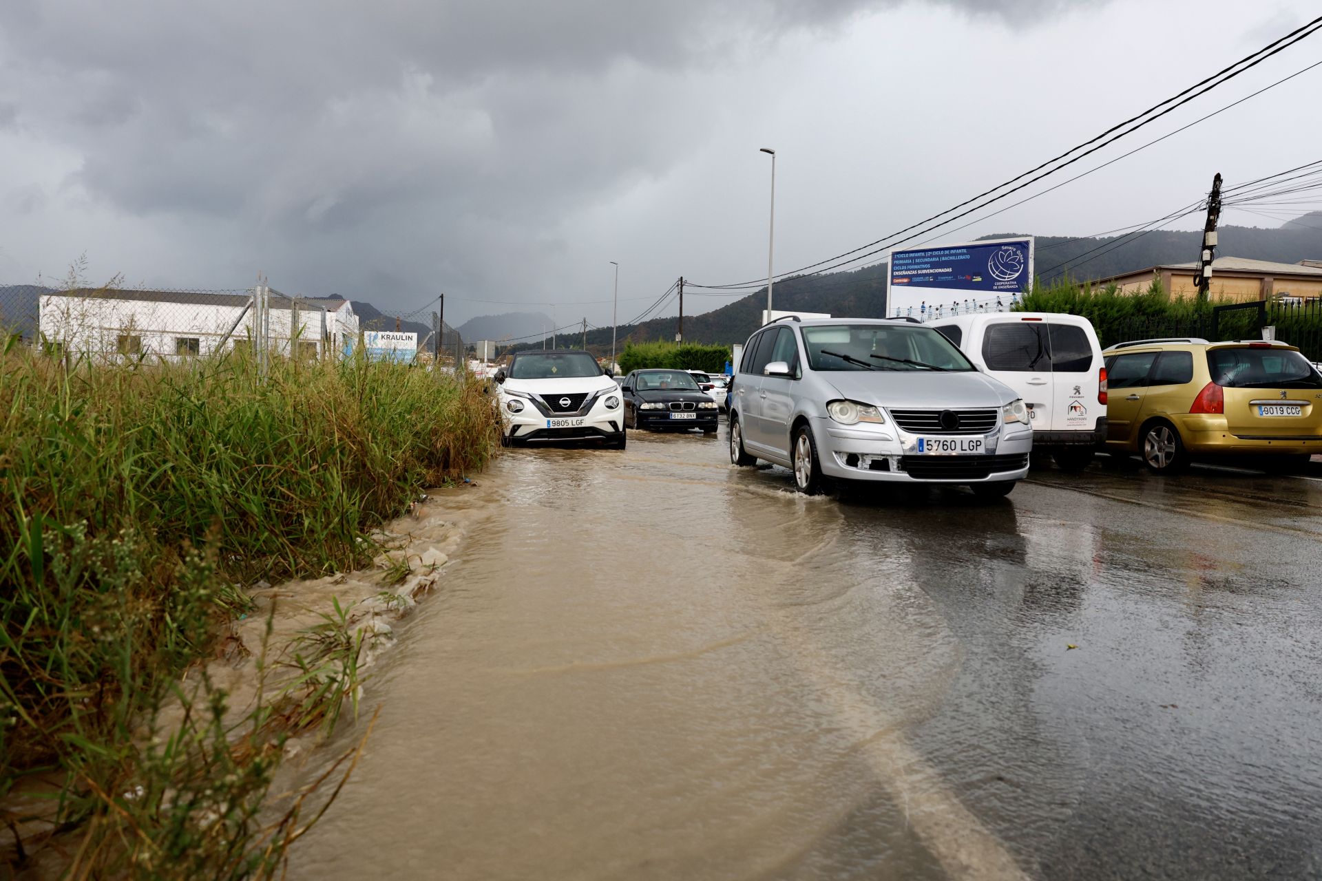 Las imágenes de la tormenta y la lluvia por la dana &#039;Alice&#039; este jueves en la Región de Murcia