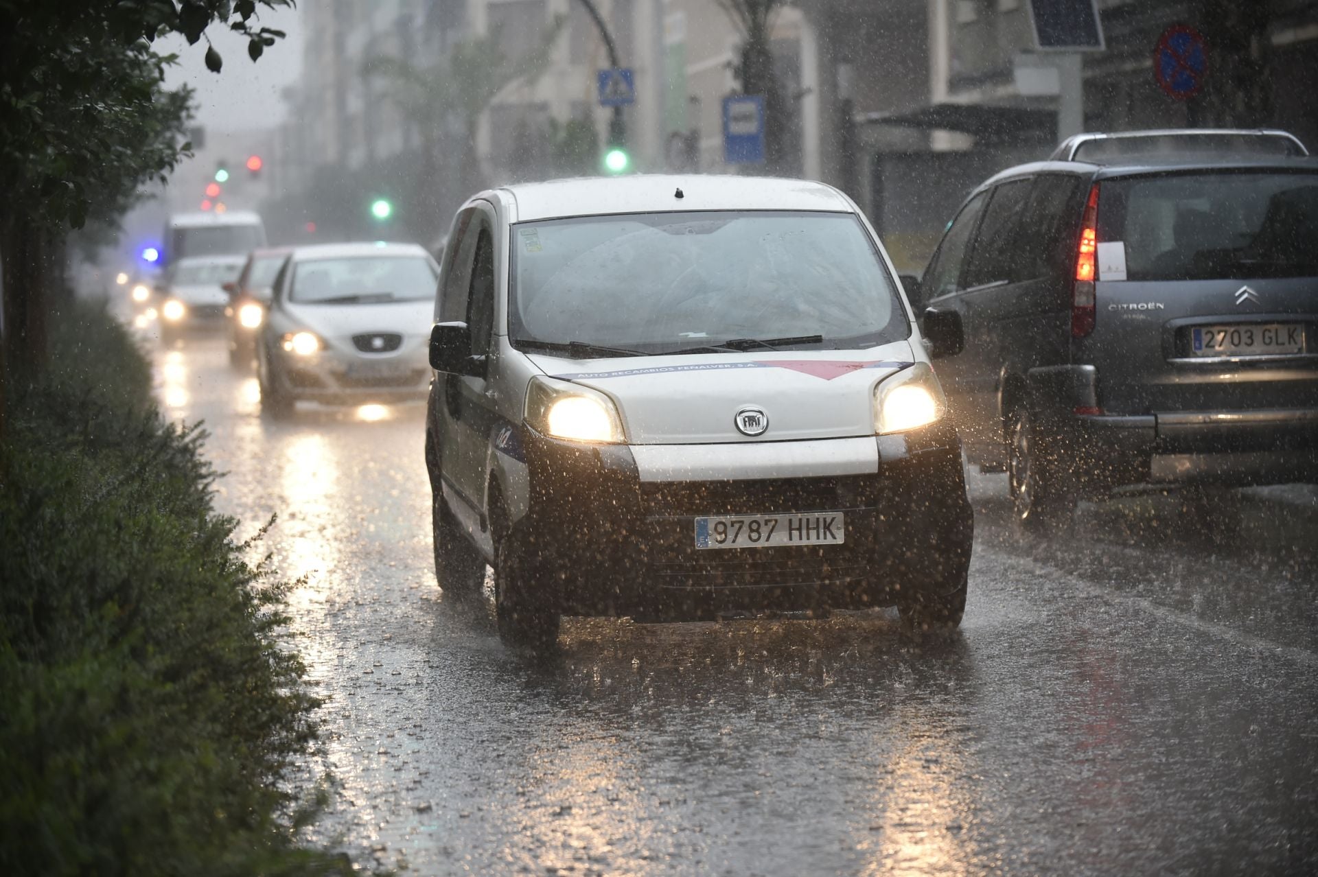 Las imágenes de la tormenta y la lluvia por la dana &#039;Alice&#039; este jueves en la Región de Murcia