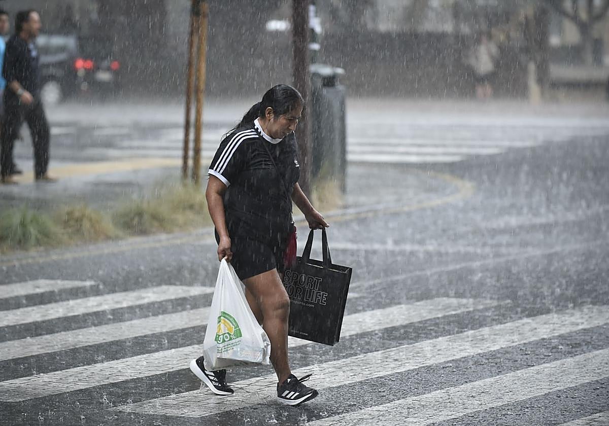 Las imágenes de la tormenta y la lluvia por la dana &#039;Alice&#039; este jueves en la Región de Murcia