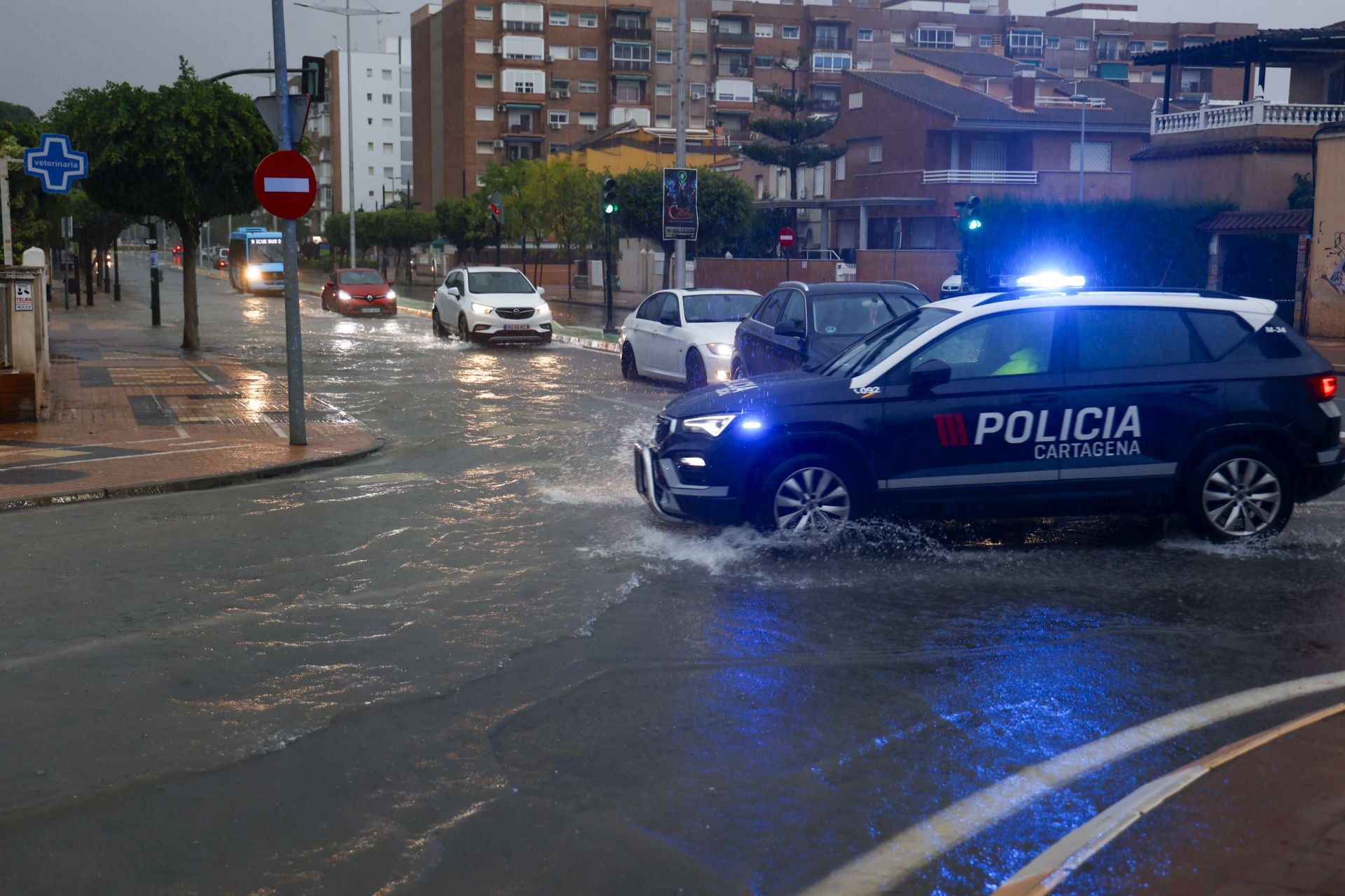 En imágenes, los efectos de la dana en Cartagena