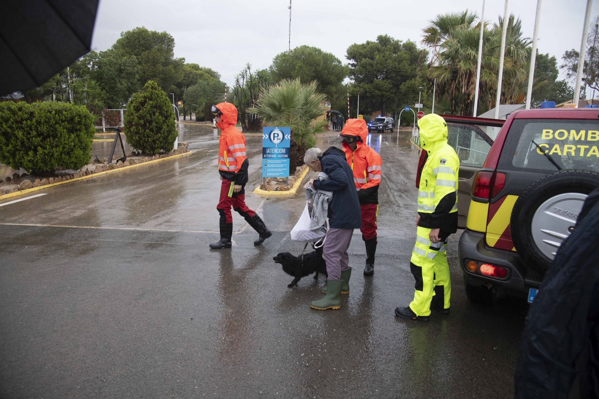 En imágenes, los efectos de la dana en Cartagena