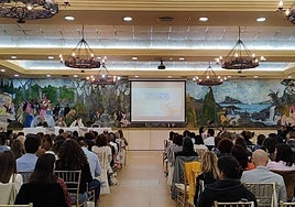 Asistentes a la jornada regional de cuidados paliativos celebrada este viernes en Caravaca.