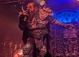Mr. Lordi, este jueves, durante su actuación en Murcia.