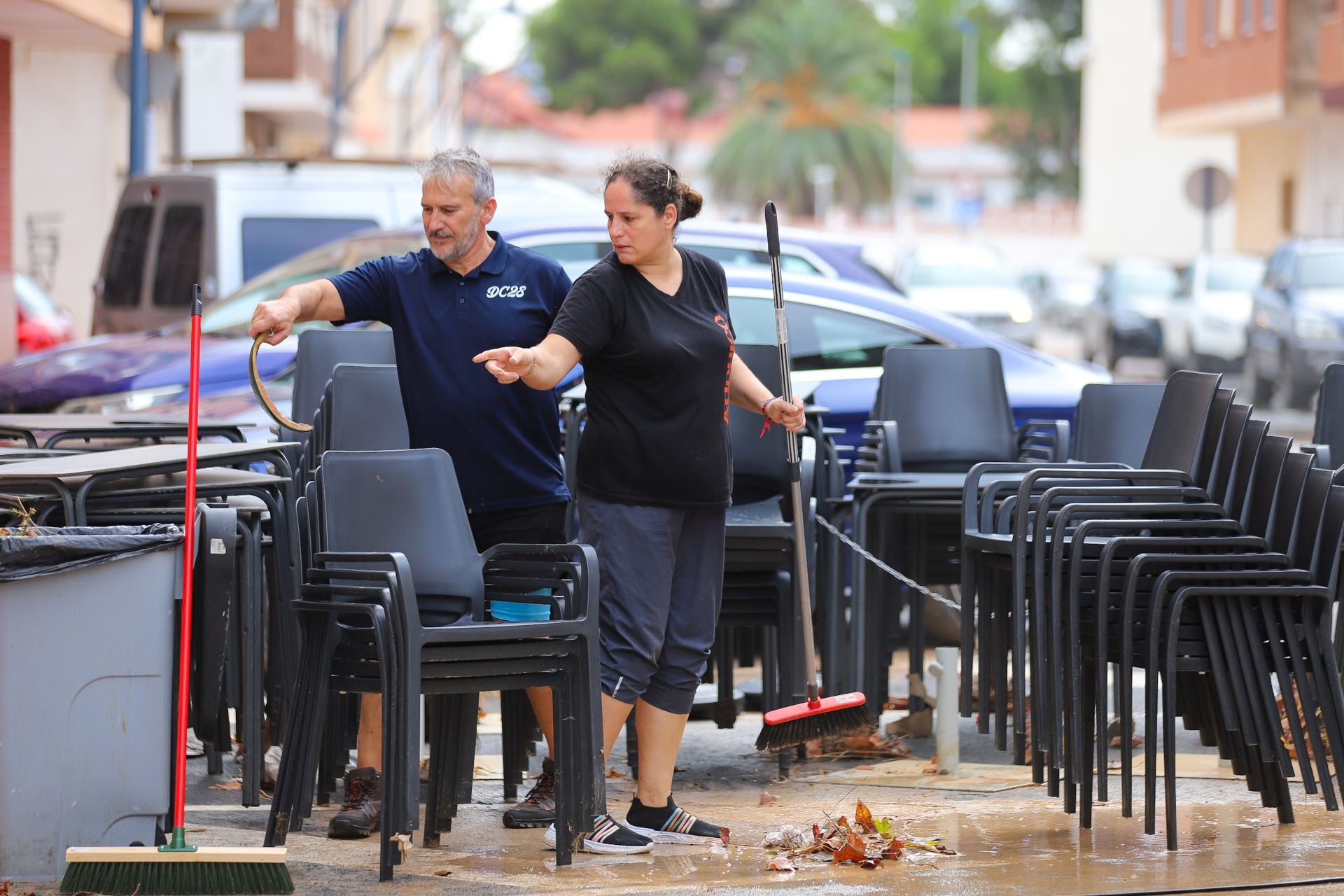 Los efectos del temporal en San Javier, en imágenes