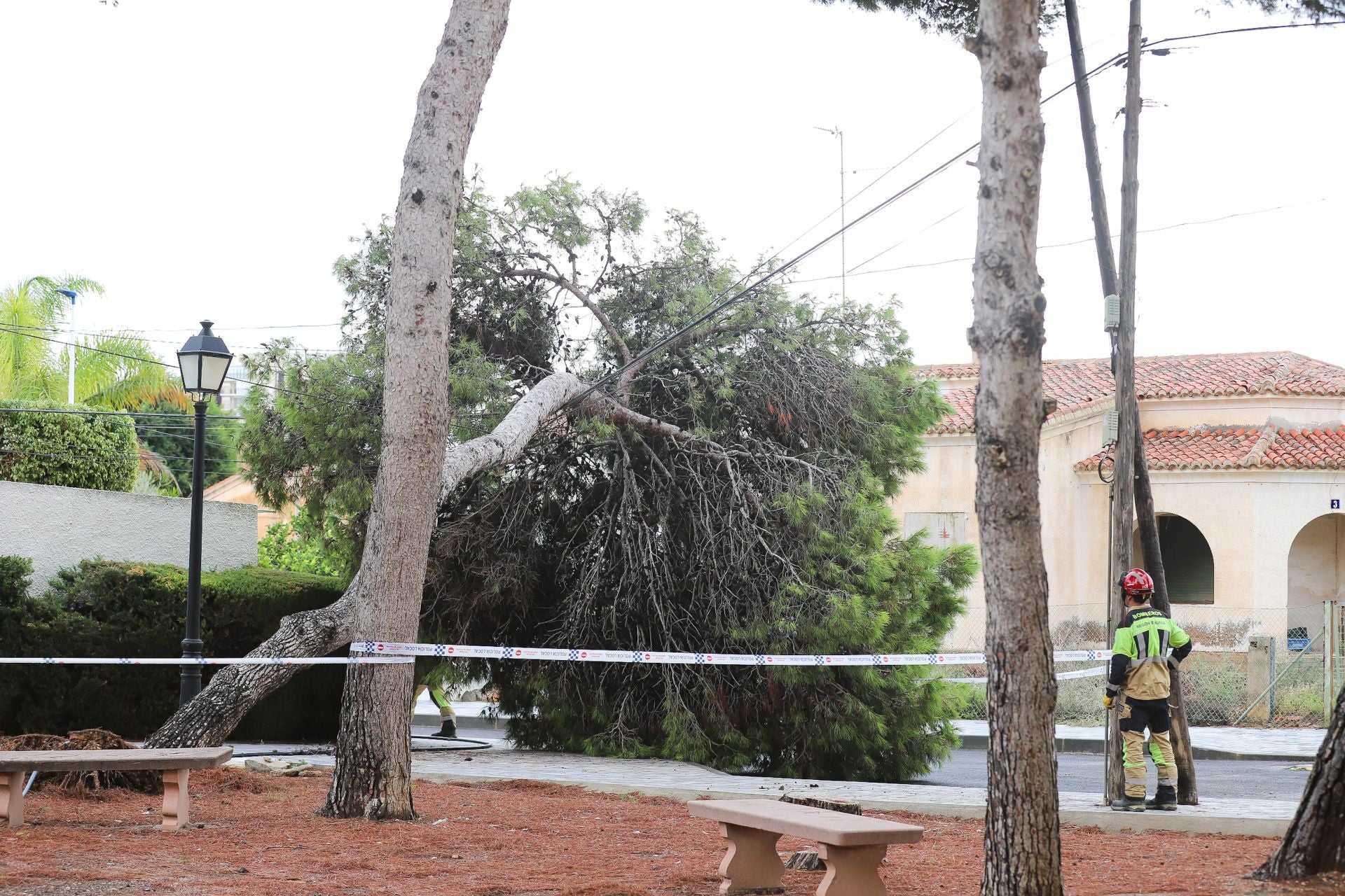 Los efectos del temporal en San Javier, en imágenes