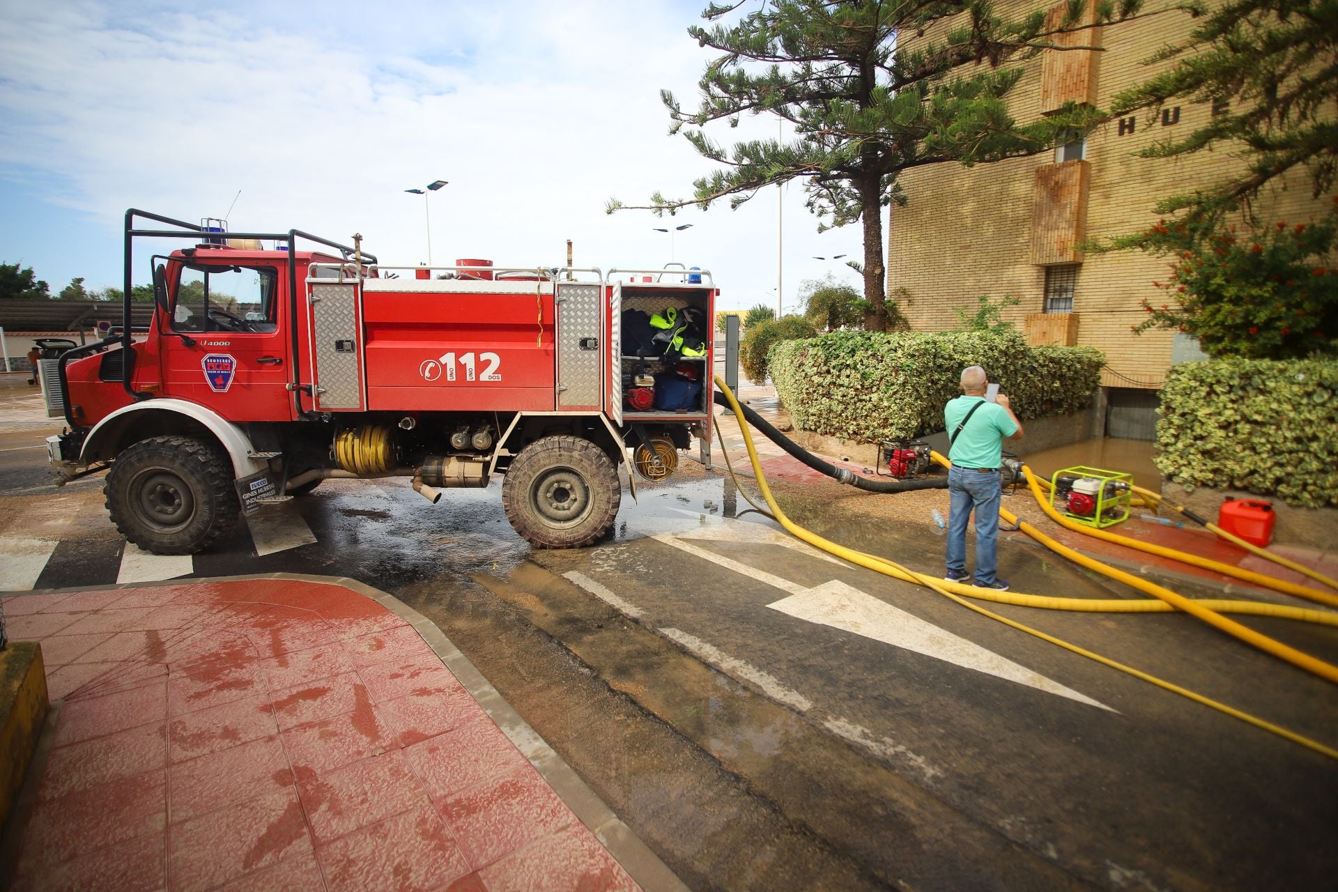 Los efectos del temporal en San Javier, en imágenes