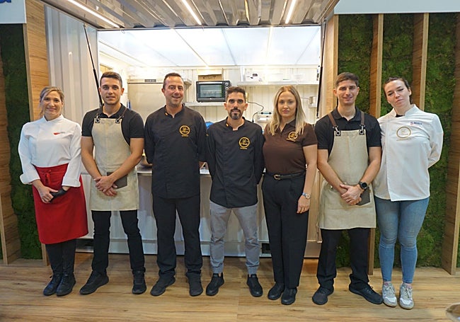 El catering D'Bocado en las instalaciones de El Mosca en la feria.
