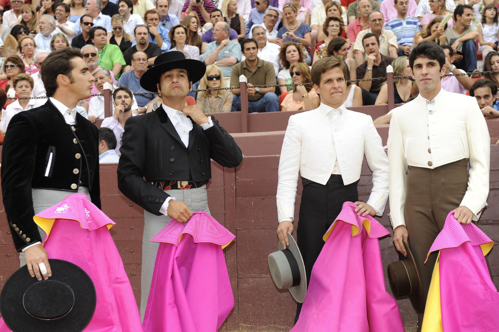 En Lorca durante la corrida benéfica por los terremotos. 