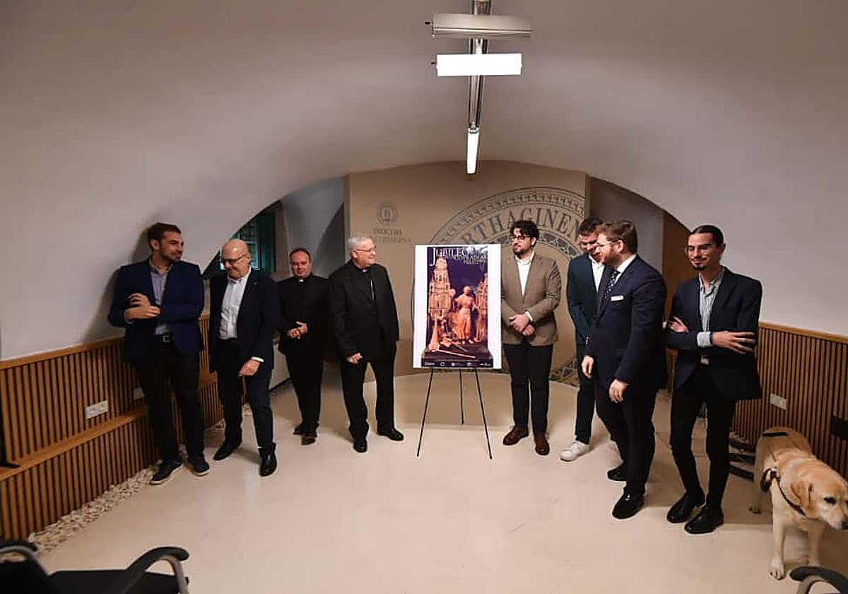 Presentación del Jubileo de las Cofradías organizado por la Diócesis de Cartagena, este lunes.