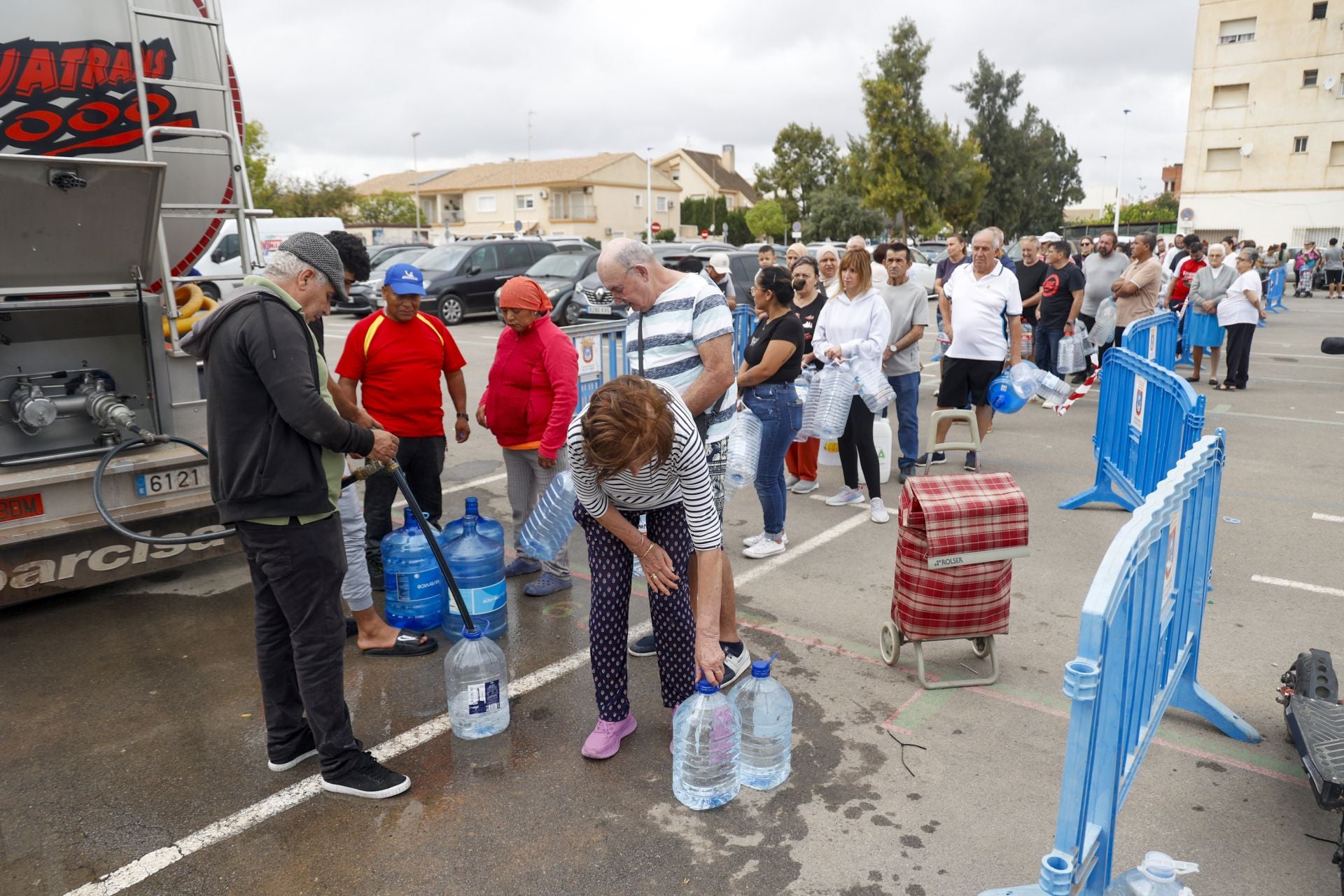 Sin agua potable en el Mar Menor, en imágenes