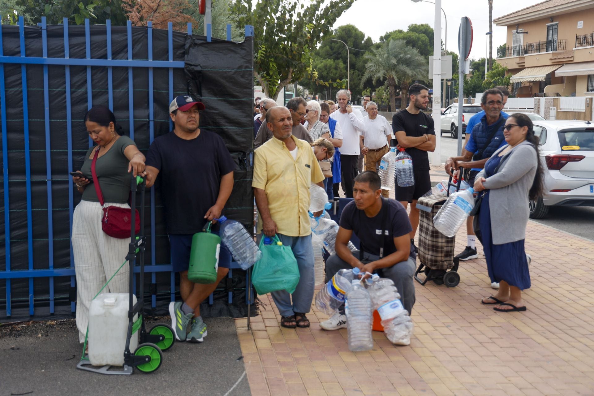 Sin agua potable en el Mar Menor, en imágenes