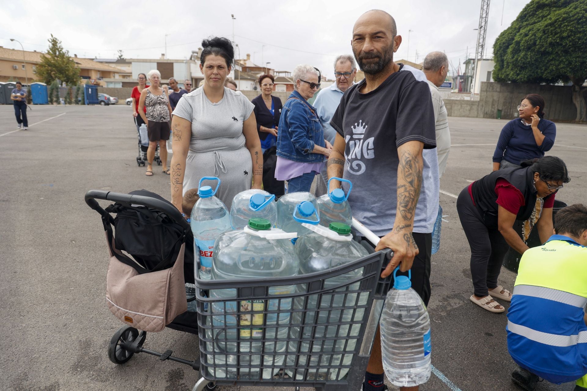 Sin agua potable en el Mar Menor, en imágenes