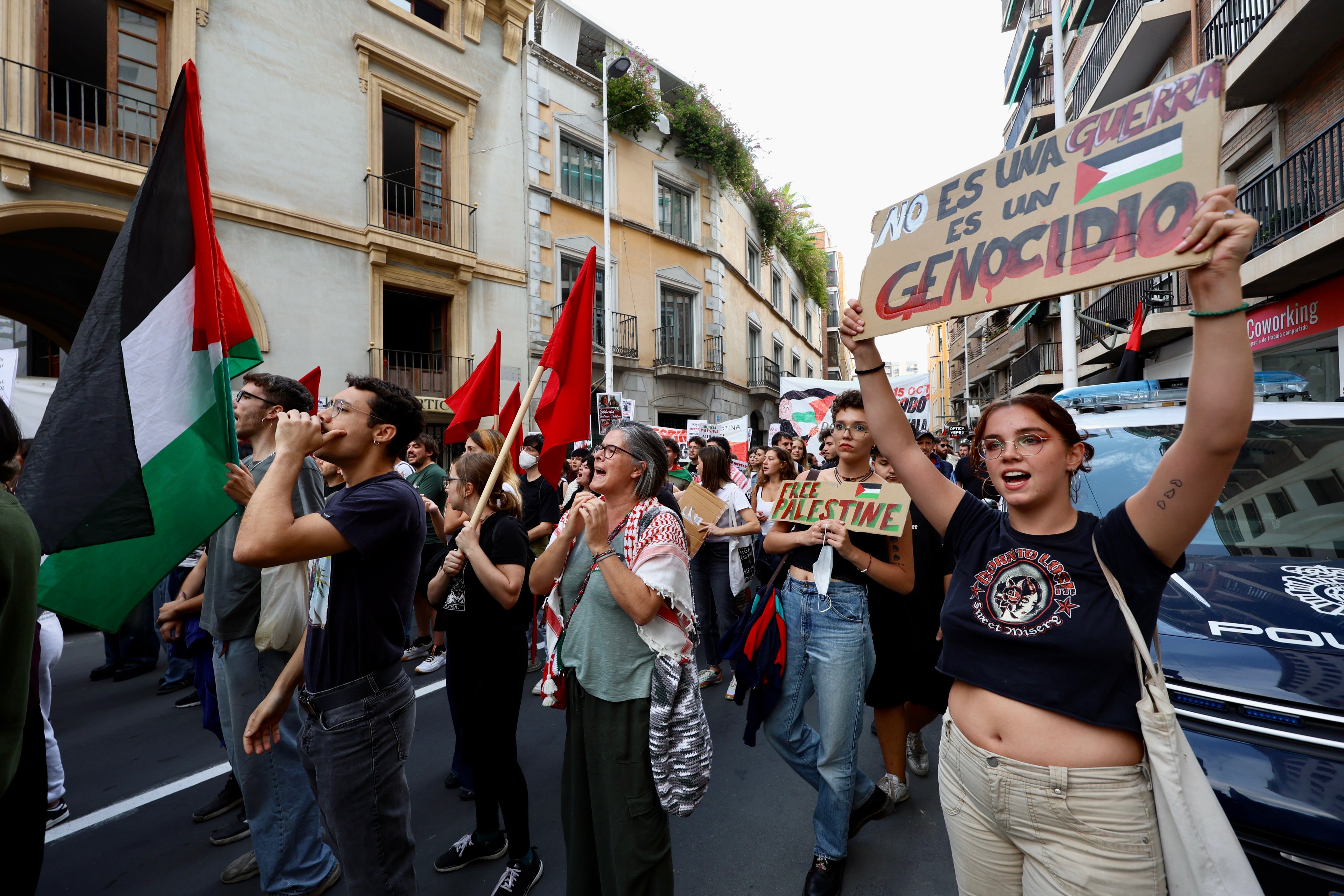 La movilización social por Palestina en Murcia, en imágenes
