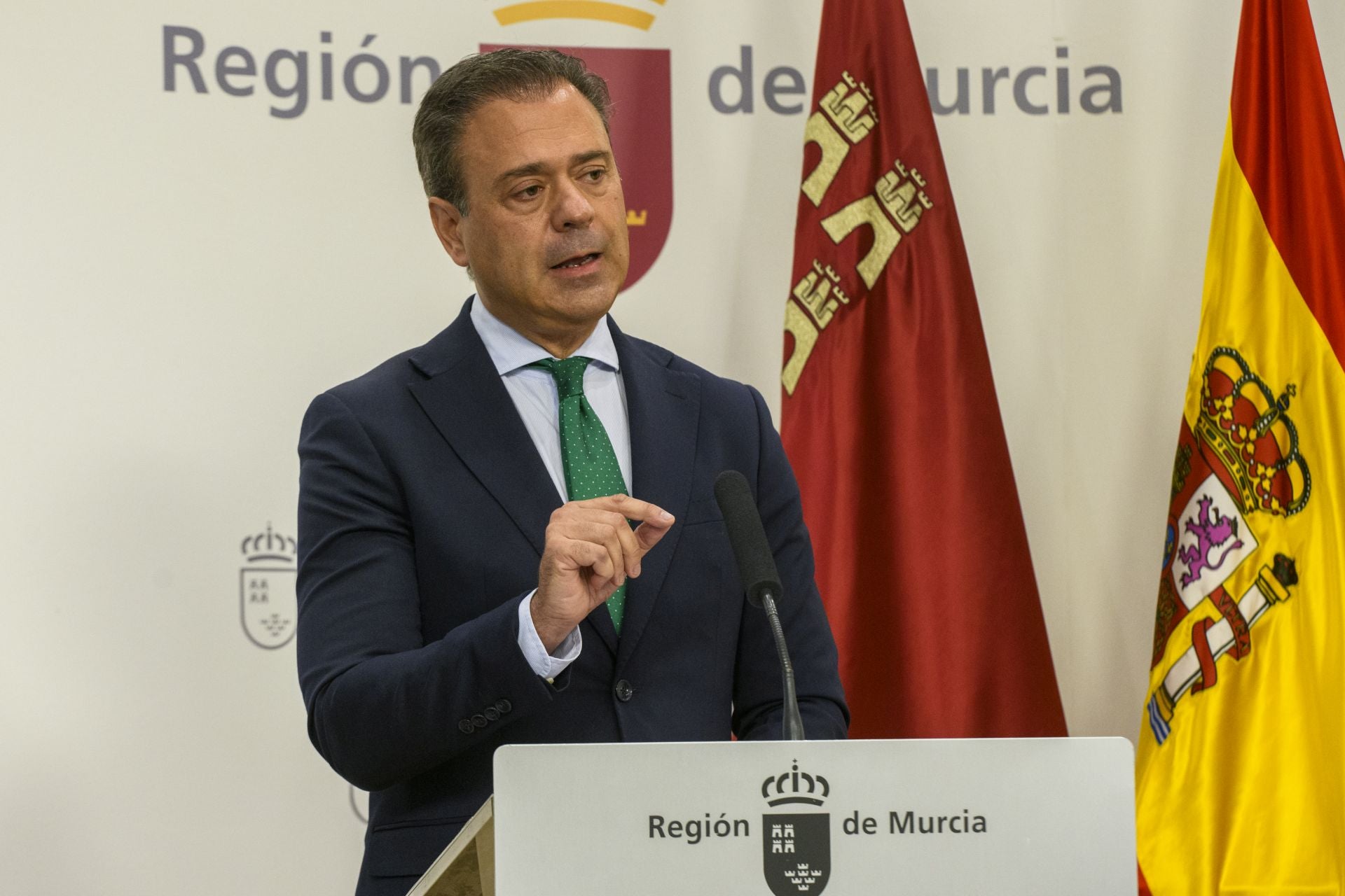 Ortuño, en rueda de prensa.