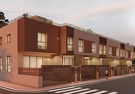 Recreación virtual de como serán los chalés que se construirán a partir de 2026.