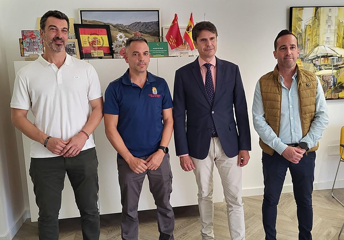 Imagen del acto de recepción en el Ayuntamiento de Molina de Segura.