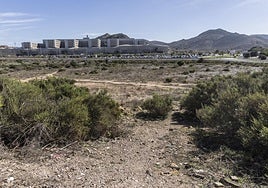Terrenos que el Ayuntamiento cederá al Gobierno de España para la construcción de la Ciudad de la Justicia, frente al hospital Santa Lucía.