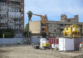 Trabajos de construcción del nuevo complejo residencial.