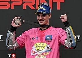 Aldeguer, tercero en el podio.