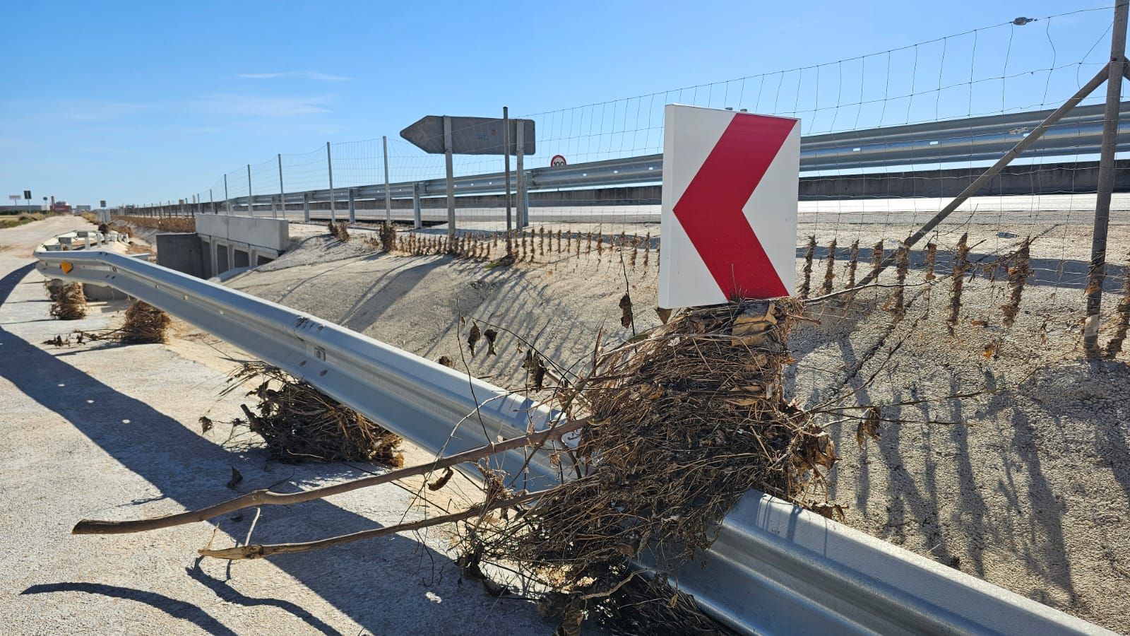 El estado de la carretera RM-19.