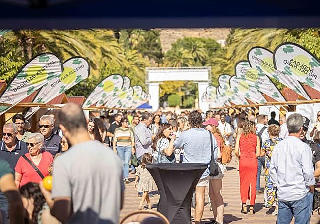 Asistentes a la feria.