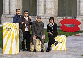 Lionel Corral Bernal, Carlos Saiz, Lionel Corral y Alicia Corral.