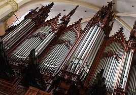 Órgano de la Catedral de Murcia, en una imagen de archivo.