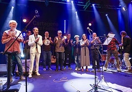 Los compañeros de la Bantastic homenajearon a Nacho Para este jueves en el Centro Cultural Ramón Alonso Luzzy.