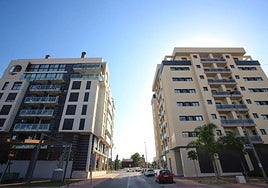 Imagen de archivo de unos pisos en alquiler en Murcia.