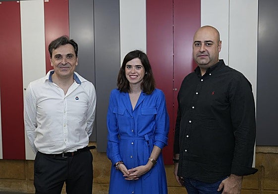 Norberto López Núñez, Alba María López Melgarejo y Juan Carlos Montoya Rubio forman el equipo que ha desarrollado el Método MusScreen en la Universidad de Murcia.