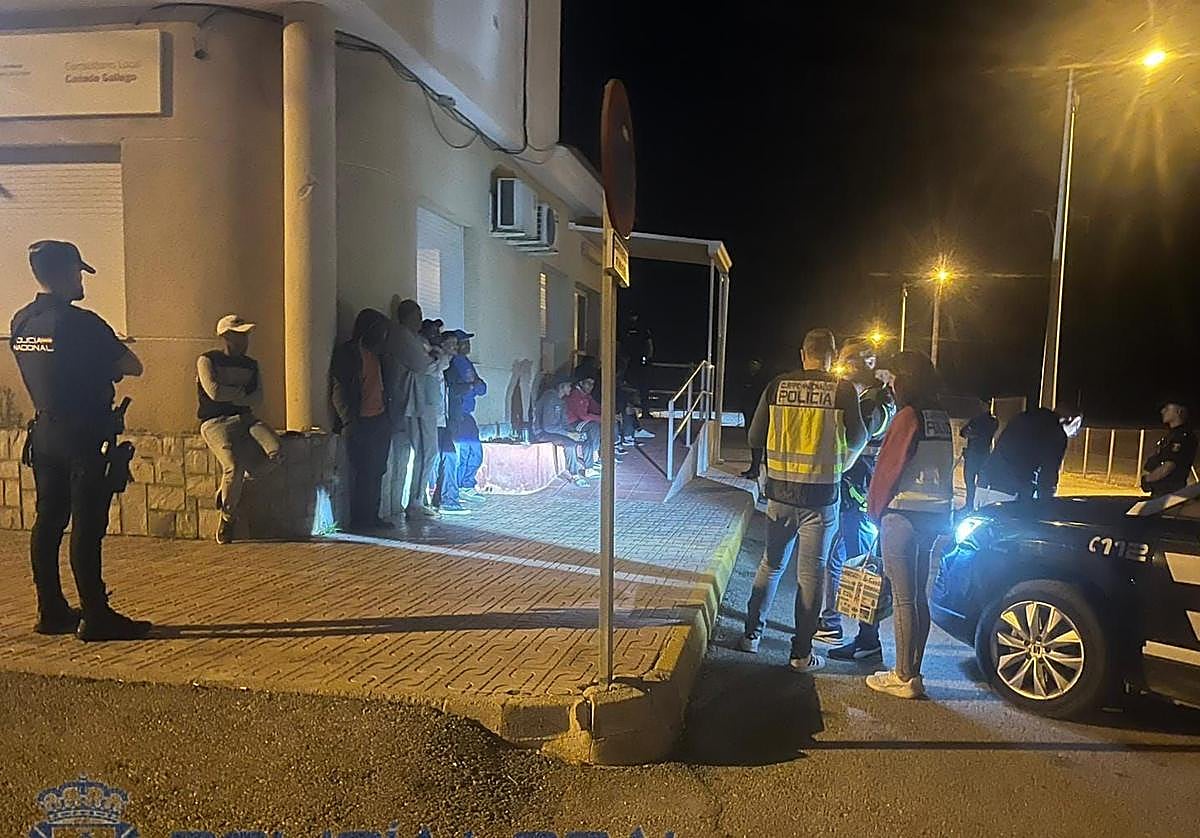 Operativo policial en Mazarrón.