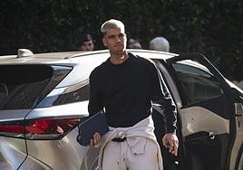 Carlos Alcaraz, a su llegada ayer a Turín.