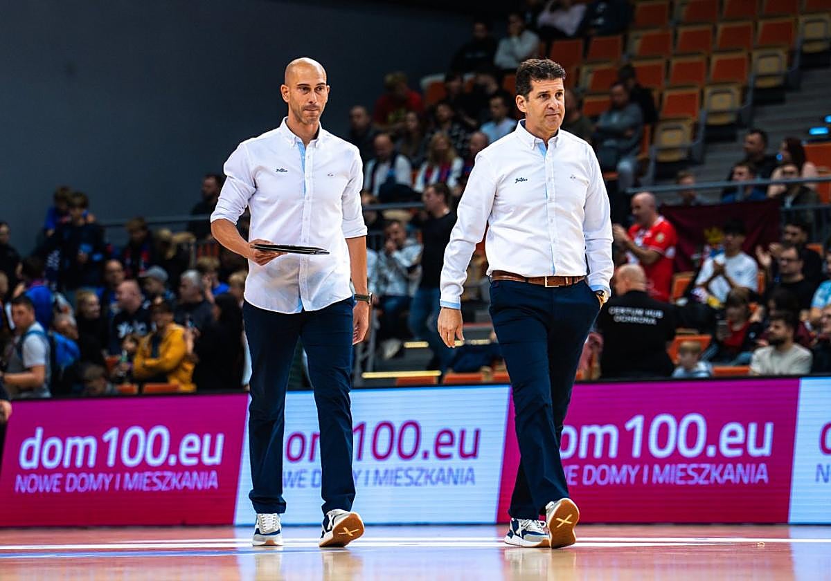 Duda y Rafa Fernández, el pasado domingo en Gliwice (Polonia).